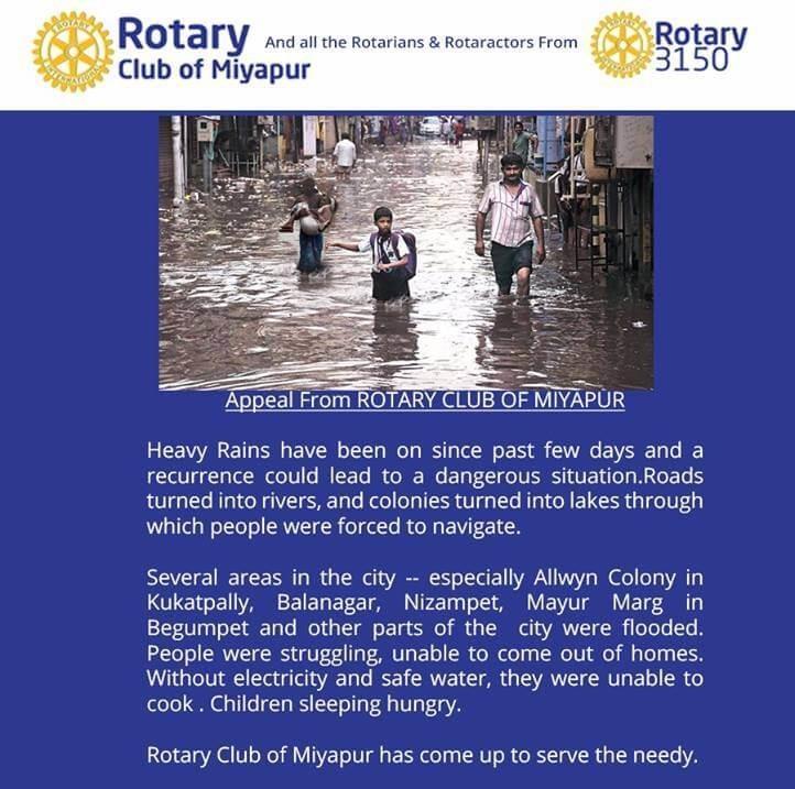 appeal from rotary club of miyapur