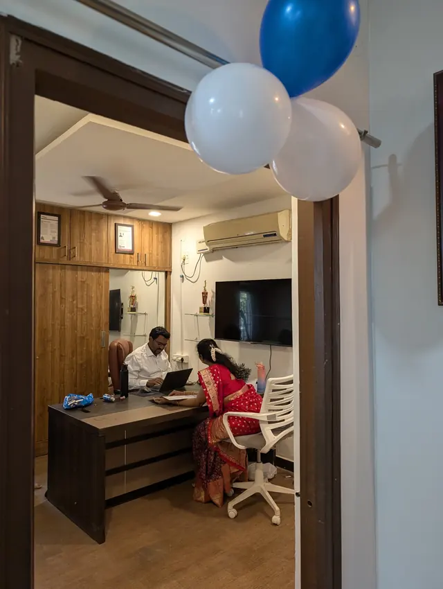 Emblix Solutions founder reviewing a campaign plan with a team member