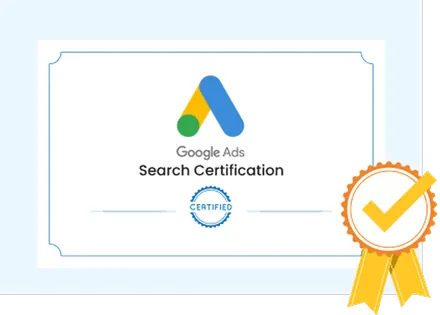 Google Ads Search certification held by Emblix Solutions