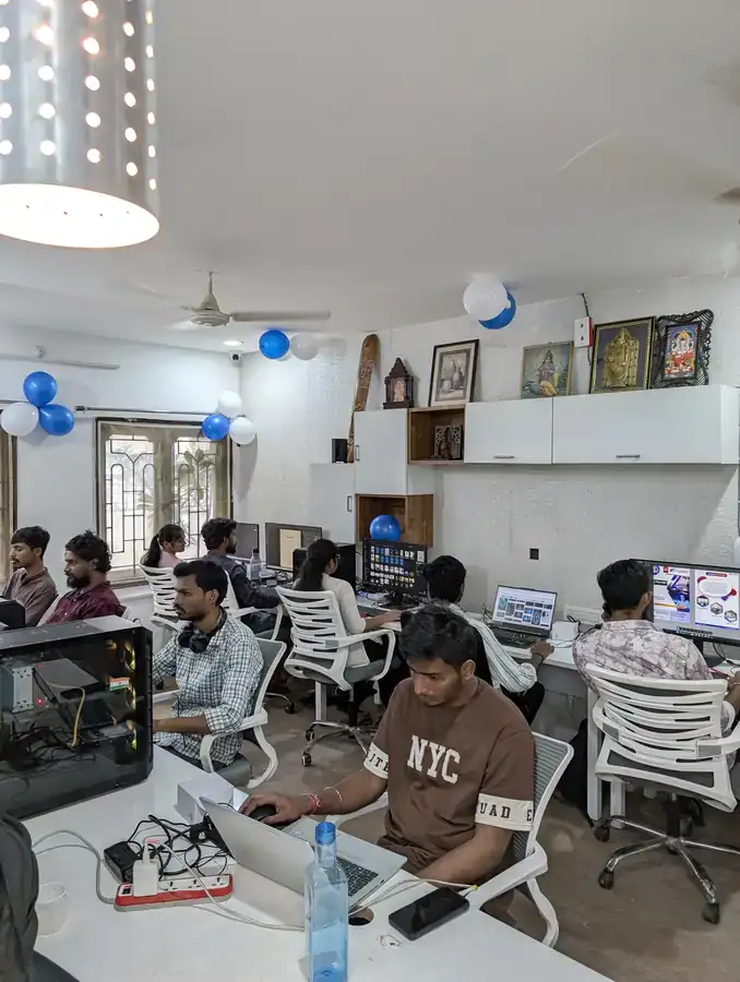 Creative design and video editing workstations at Emblix Solutions